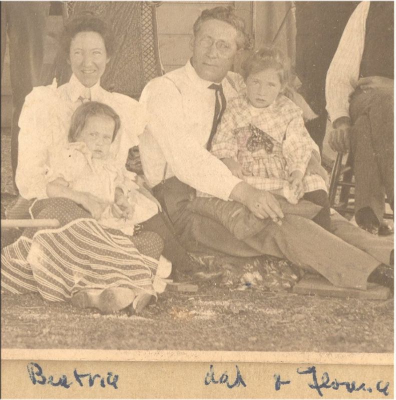 210 picnic Beatrice, Florence Jepson with dad-Dr Jepson